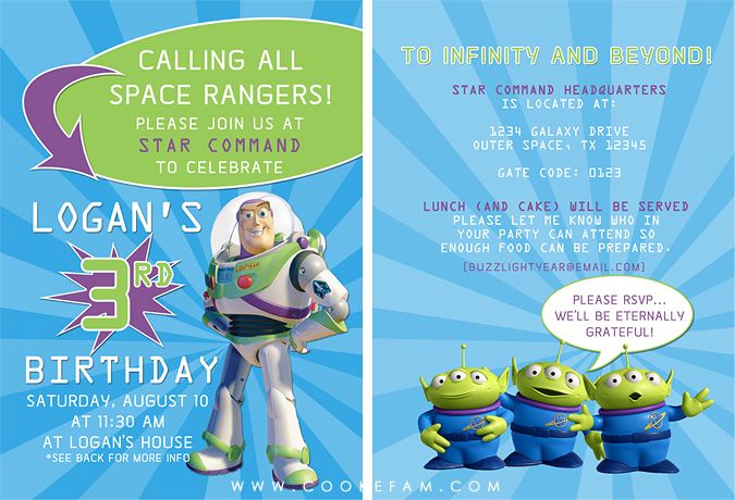 The Cookes: A Buzz Birthday Party